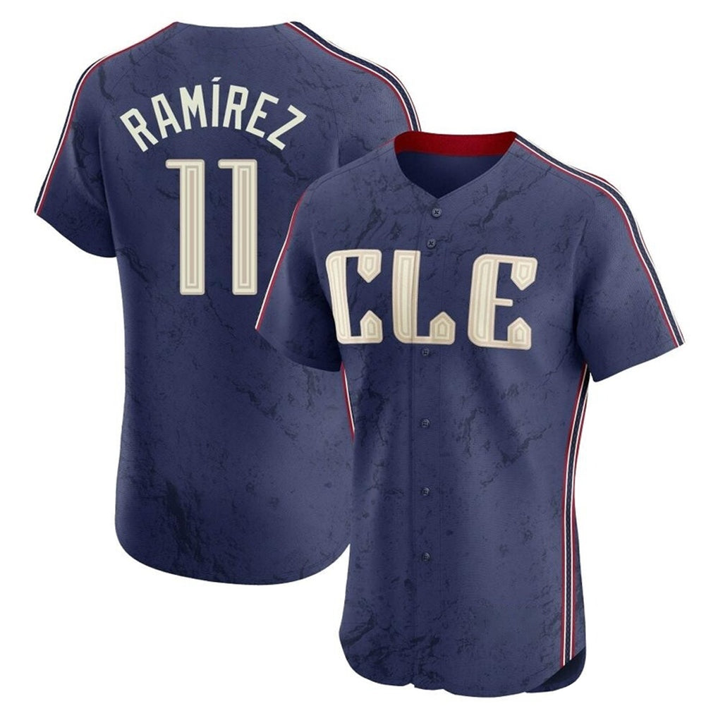 C.Guardians #11 Jose Ramirez Player Navy City Connect Limited Elite Home Hdoa Stitched Jerseys