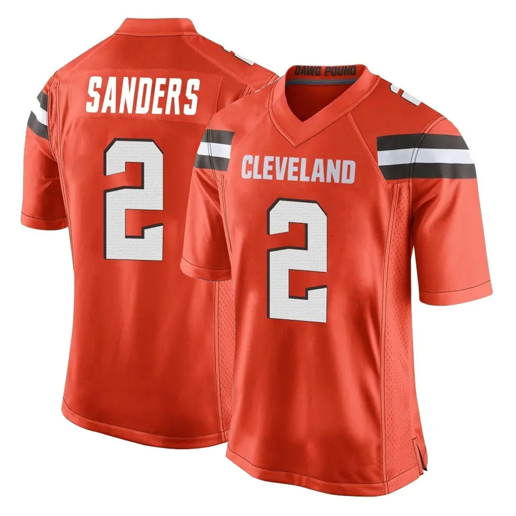 C.Browns #2 Shedeur Sanders Player Orange Home Game Hdoa Stitched Jerseys