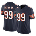 C.Bears #99 Gervon Dexter Sr. Player Navy Vapor F.U.S.E. Limited Home Game Hdoa Stitched Jerseys