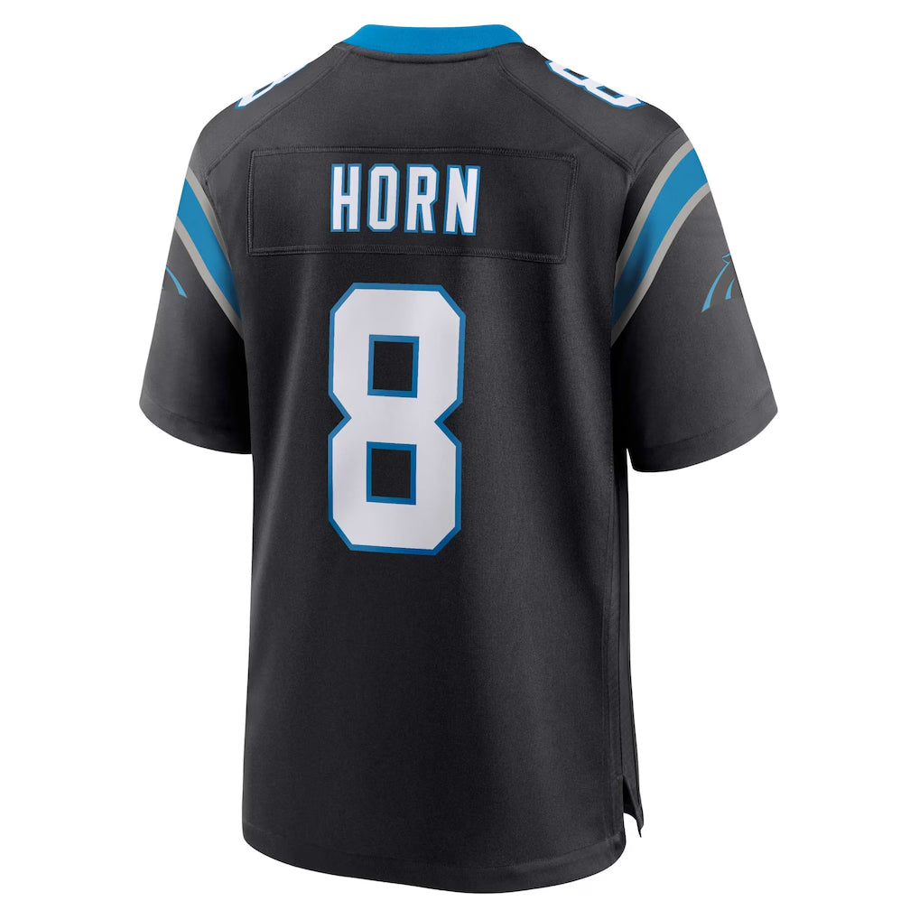 C.Panthers #8 Jaycee Horn Player Black Home Game Hdoa Stitched Jerseys
