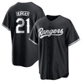 T.Rangers #21 Jake Burger Player Black Home Limited Hdoa Stitched Jerseys