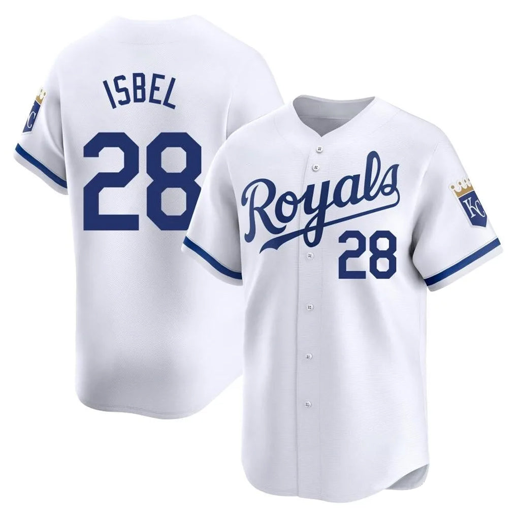KC.Royals #28 Kyle Isbel Player White Alt Limited Home Hdoa Stitched Jerseys