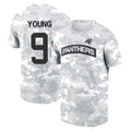 C.Panthers #9 Bryce Young Player Arctic Camo Salute to Service T-Shirt Hoodies Hdoa Stitched Jerseys