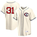 C.Cubs #31 Greg Maddux Player Cream Field of Dreams Home Game Hdoa Stitched Jerseys