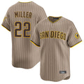 S.Diego Padres #22 Mason Miller Player Khaki Home Limited Hdoa Stitched Jerseys