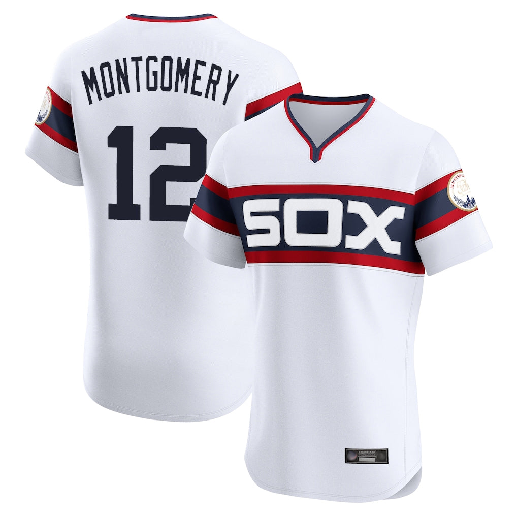 C.White Sox #12 Colson Montgomery Player White T-shirt Limited Elite Home Hdoa Stitched Jerseys