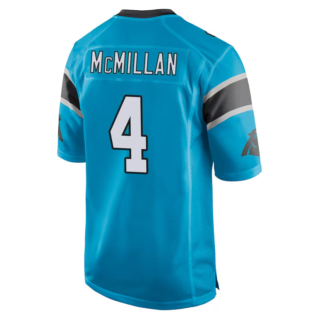 C.Panthers #4 Tetairoa McMillan Player Blue Game Hdoa Stitched Jerseys