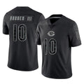 C.Bears #10 Luther Burden III Player Black REFLECTIVE Limited Game Hdoa Stitched Jerseys