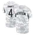C.Bears #4 D'Andre Swift Player Arctic Camo Salute to Service Performance T-Shirt Limited Hdoa Stitched Jerseys