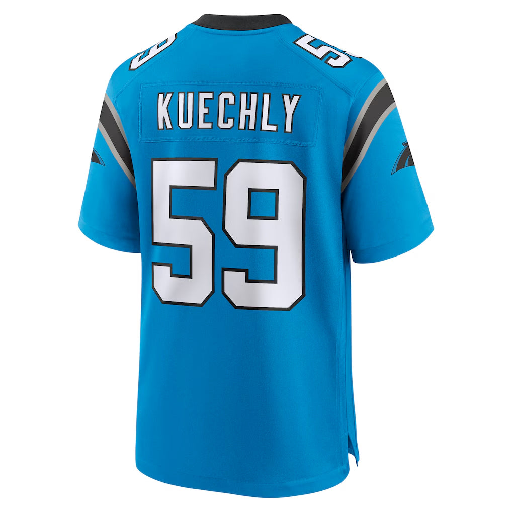C.Panthers #59 Luke Kuechly Player Blue Home Game Hdoa Stitched Jerseys