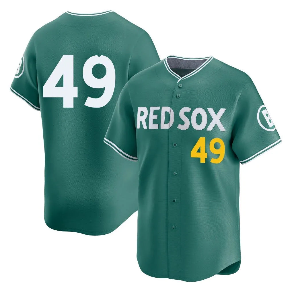 B.Red Sox #49 Tim Wakefield Player Green City Connect Limited Home Game Hdoa Stitched Jerseys