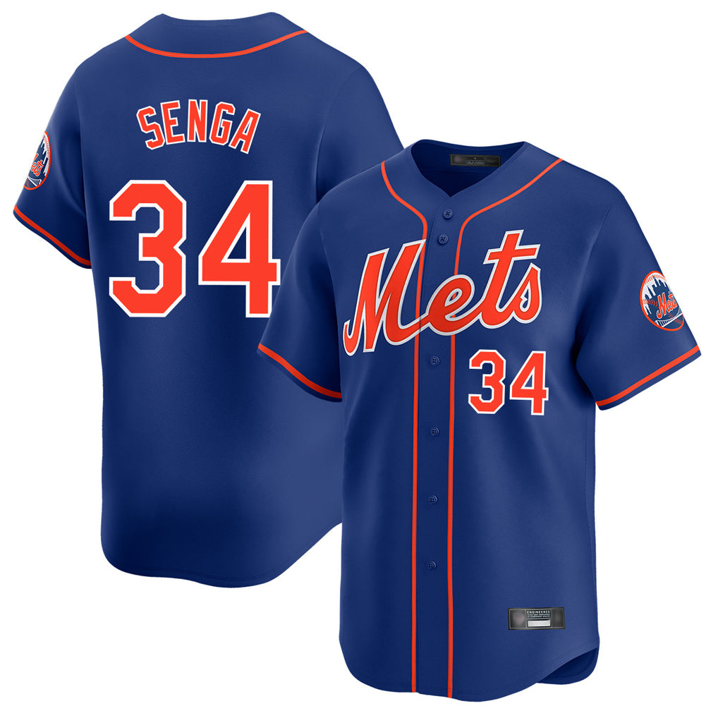 NY.Mets #34 Kodai Senga Player Royal Home Limited Hdoa Stitched Jerseys