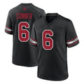 A.Cardinals #6 James Conner Player Black Alternate Game Hdoa Stitched Jerseys