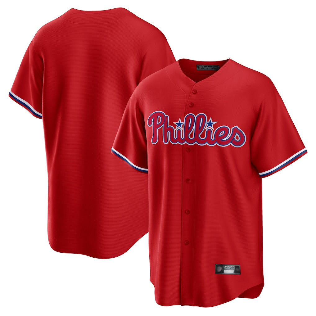 P.Phillies ## Phillies Blank Player Red Home Game Hdoa Stitched Jerseys