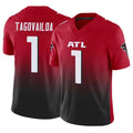 A.Falcons #1 Tua Tagovailoa Player Red Vapor F.U.S.E. Limited Home Game Hdoa Stitched Jerseys