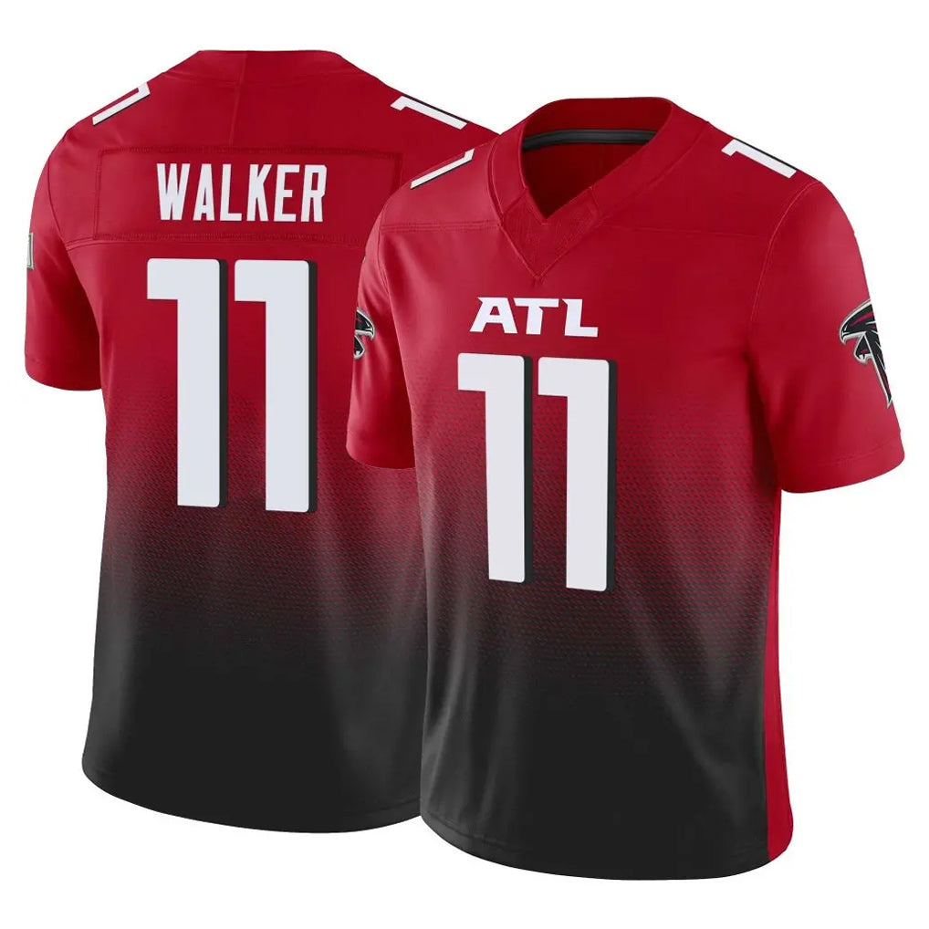 A.Falcons #11 Jalon Walker Player Red Vapor F.U.S.E. Limited Hdoa Stitched Jerseys