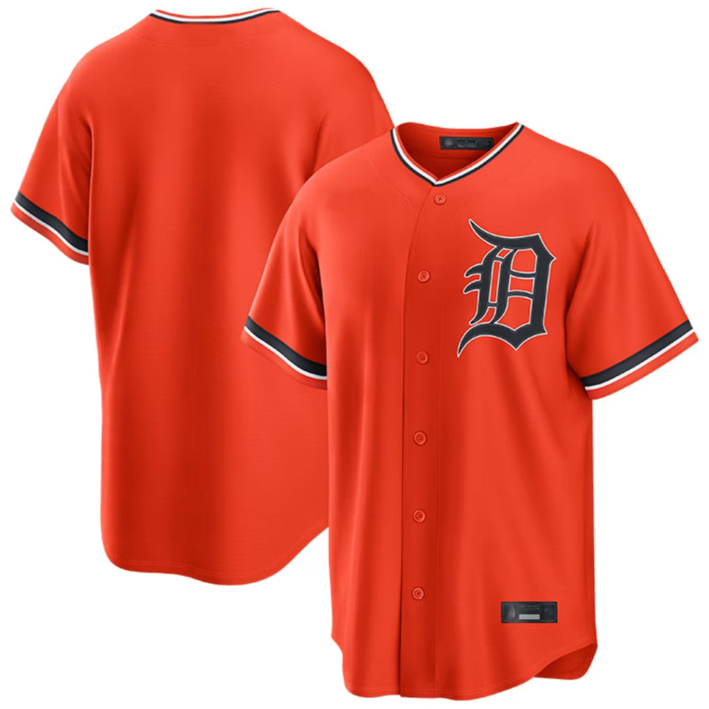 D.Tigers ## Tigers Blank Player Orange Home Game Hdoa Stitched Jerseys