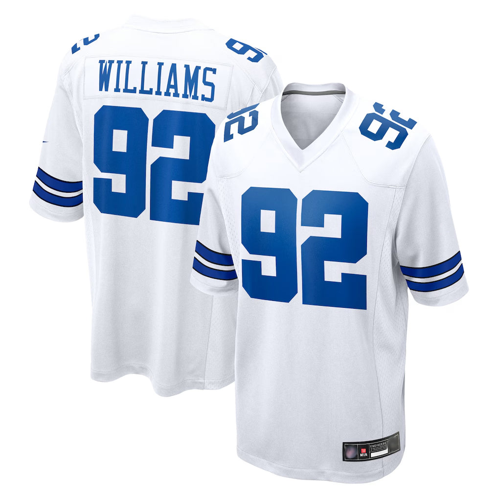 D.Cowboys #92 Quinnen Williams Player White Home Game Hdoa Stitched Jerseys