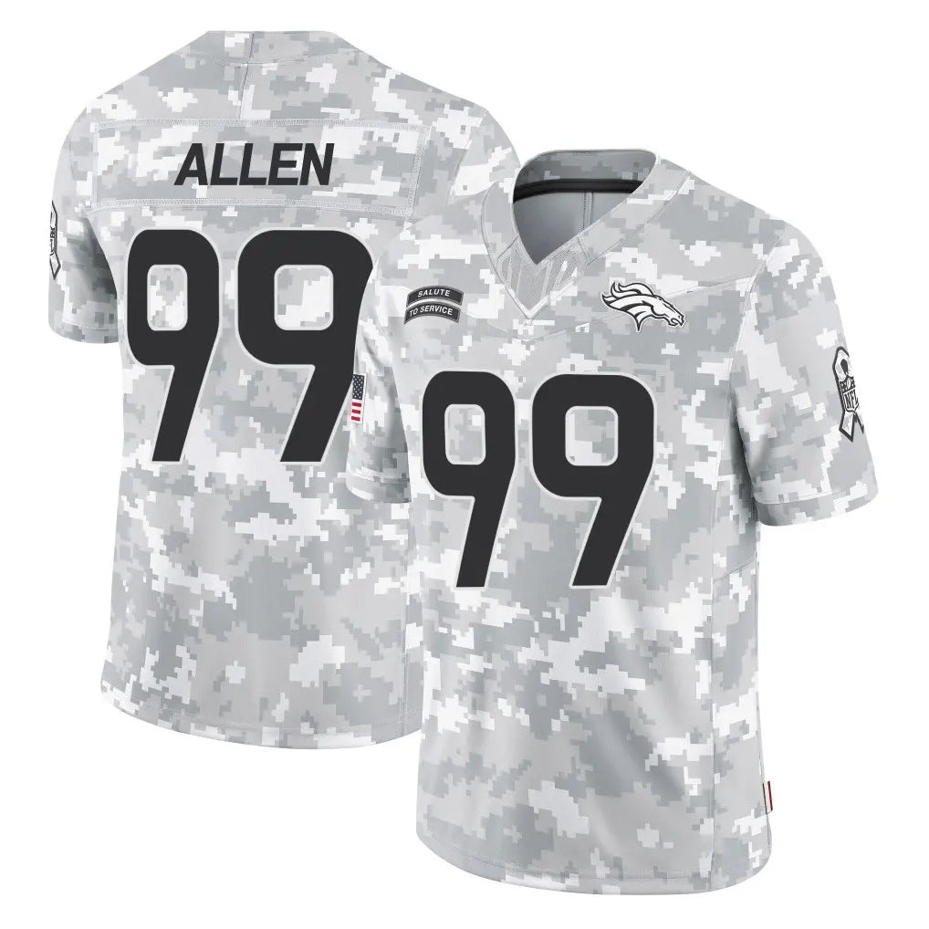 D.Broncos #99 Zach Allen Player Arctic Camo Salute To Service Limited Hdoa Stitched Jerseys