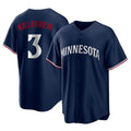 M.Twins #3 Harmon Killebrew Player Navy Replica Alternate Home Hdoa Stitched Jerseys