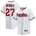 C.Guardians #27 Austin Hedges Player White Game Home Hdoa Stitched Jerseys