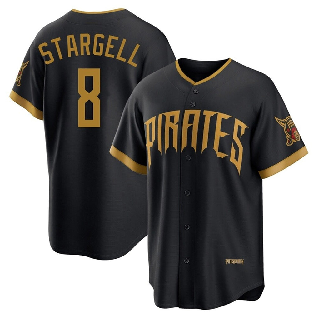 P.Pirates #8 Willie Stargell Player Black 2026 City Connect Home Limited Hdoa Stitched Jerseys