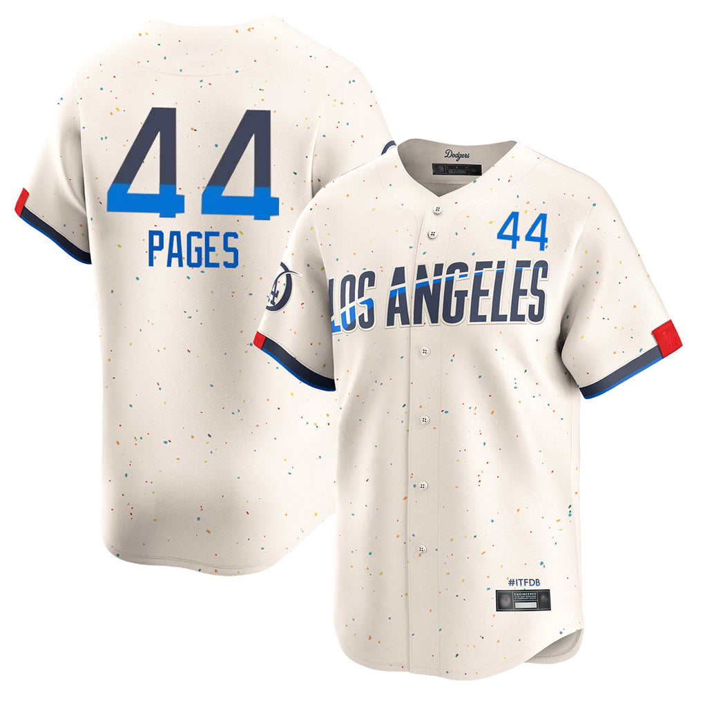 LA.Dodgers #44 Andy Pages Player Cream City Connect Limited Home Hdoa Stitched Jerseys