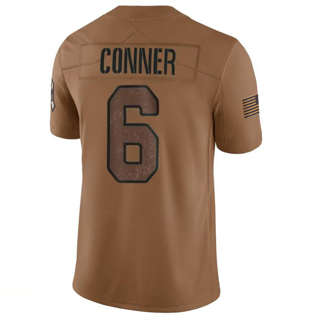 A.Cardinals #6 James Conner Player Brown Limited Salute To Service Game Hdoa Stitched Jerseys
