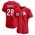 C.Reds #28 Eugenio Su¨¢rez Player Red Limited Elite Home Game Hdoa Stitched Jerseys