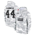 C.Browns #44 Harold Fannin Jr. Player Arctic Camo Salute to Service Hoodies Limited Game Hdoa Stitched Jerseys