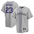 C.Rockies #23 Kris Bryant Player Gray Game Home Hdoa Stitched Jerseys