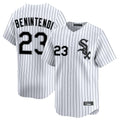 C.White Sox #23 Andrew Benintendi Player White Stripe Limited Home Hdoa Stitched Jerseys