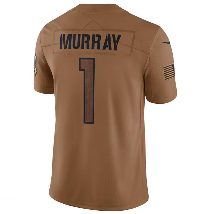 A.Cardinals #1 Kyler Murray Player Brown Limited Salute To Service Game Hdoa Stitched Jerseys