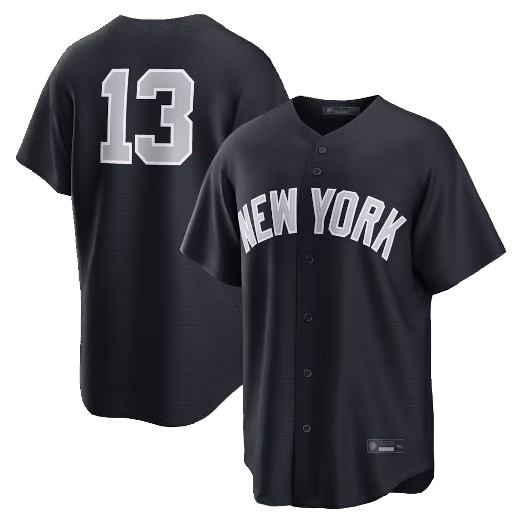 NY.Yankees #13 Jazz Chisholm Jr Player Navy Game Home Hdoa Stitched Jerseys