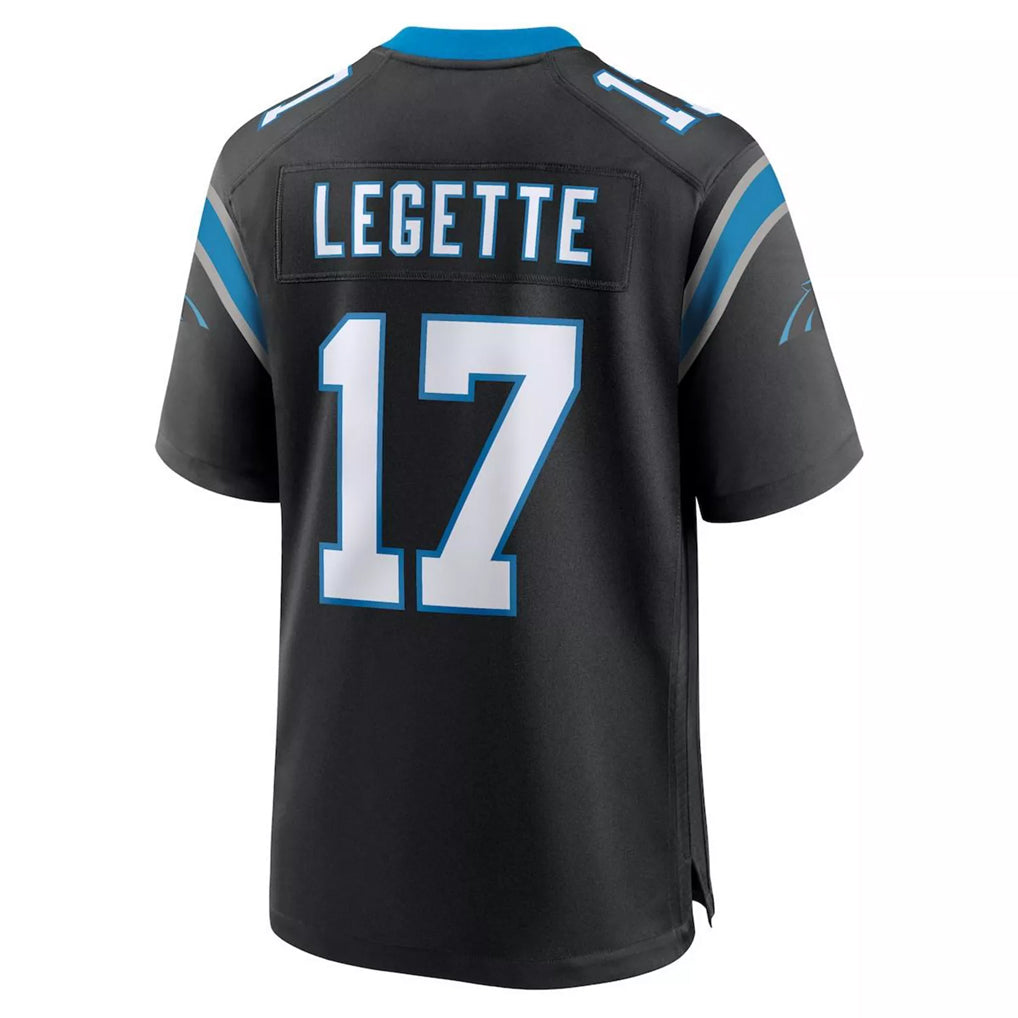 C.Panthers #17 Xavier Legette Player Black Home Game Hdoa Stitched Jerseys