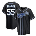 KC.Royals #55 Cole Ragans Player Black Carbon Fashion Home Game Hdoa Stitched Jerseys