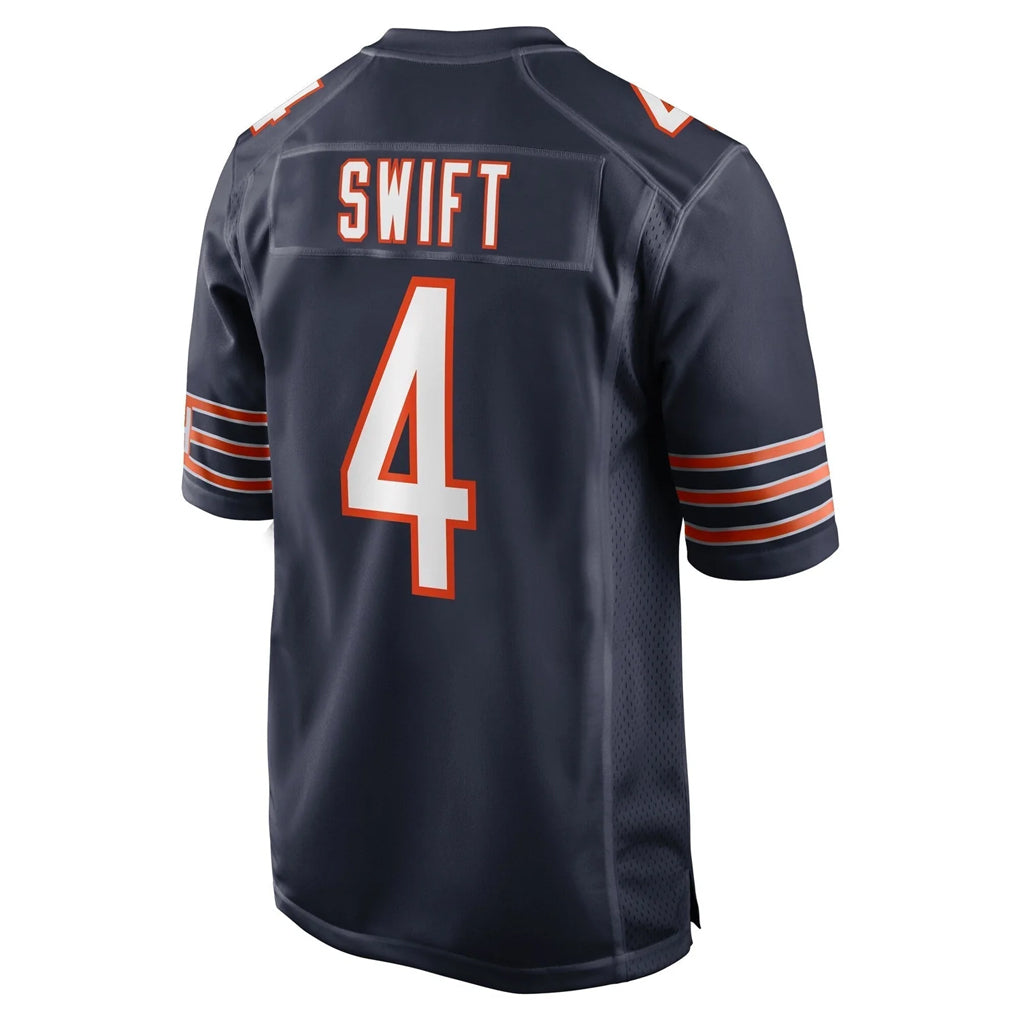 C.Bears #4 D'Andre Swift Player Navy Home Game Hdoa Stitched Jerseys