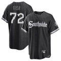 C.White Sox #72 Carlton Fisk Player Black City Connect Home Game Hdoa Stitched Jerseys
