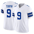 D.Cowboys #9 KaVontae Turpin Player White Limited Vapor F.U.S.E. Home Game Hdoa Stitched Jerseys