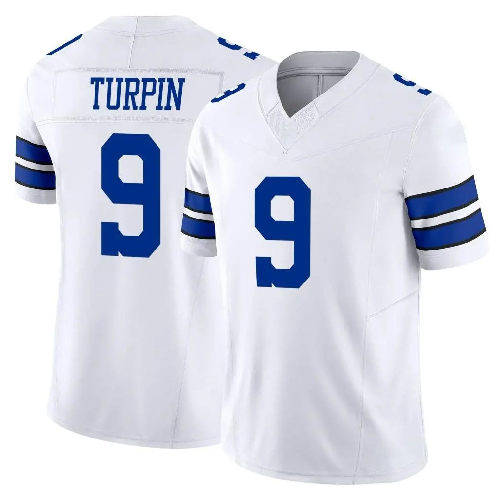 D.Cowboys #9 KaVontae Turpin Player White Limited Vapor F.U.S.E. Home Game Hdoa Stitched Jerseys