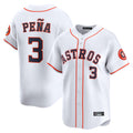H.Astros #3 Jeremy Pena Player White Home Limited Hdoa Stitched Jerseys