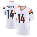 D.Broncos #14 Courtland Sutton Player White Home Game Hdoa Stitched Jerseys