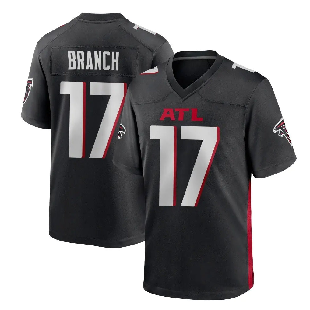 A.Falcons #17 Zachariah Branch Player Black Home Game Hdoa Stitched Jerseys